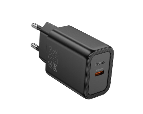 Зарядний пристрій Hoco N62 30W 3A 1USB-C black PLS-00-00139501