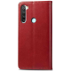 Чохол-книжка Leather GETMAN with card holder Xiaomi Redmi Note 8T red PLS-00-00129180