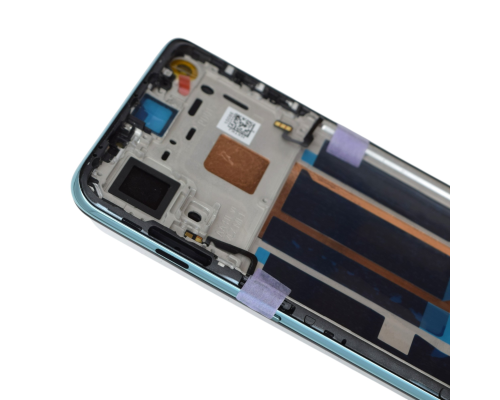 Дисплей OnePlus Nord 2 5G з сенсором та рамкою blue (OEM) PLS-00-00095734