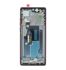 Дисплей Motorola XT2429 Moto Edge 50 Fusion з сенсором та рамкою pink (Original) PLS-00-00130199