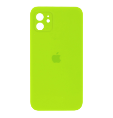 Чохол Silicone Case Full Camera Protective iPhone 12 neon green PLS-00-00104600