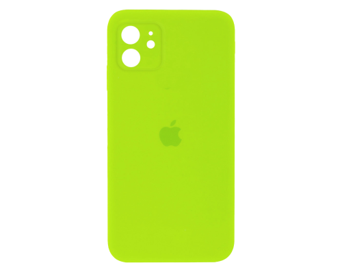 Чохол Silicone Case Full Camera Protective iPhone 12 neon green PLS-00-00104600