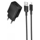 Зарядний пристрій Borofone BAS71A 10.5W 2.1A USB-A з кабелем A-L black PLS-00-00147784