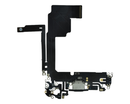 Шлейф iPhone 15 Pro з роз'ємом зарядки black titanium (Original China) PLS-00-00112863