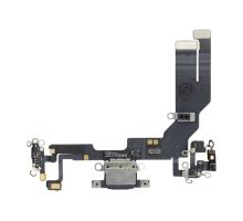 Шлейф для iPhone 16E з роз'ємом зарядки black (Used) PLS-00-00163651