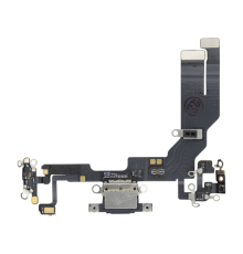 Шлейф для iPhone 16E з роз'ємом зарядки black (Used) PLS-00-00163651