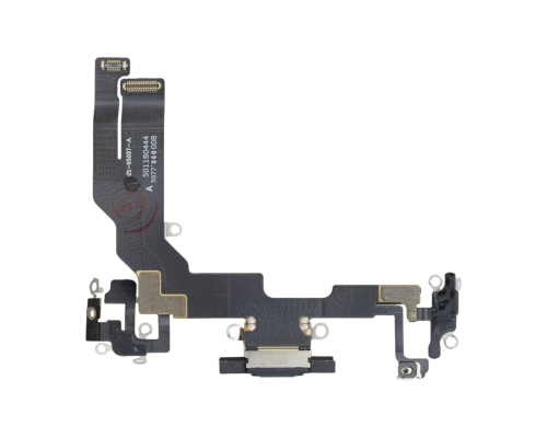 Шлейф для iPhone 16E з роз'ємом зарядки black (Used) PLS-00-00163651
