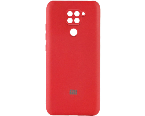 Чохол Silicone Cover Full Camera Xiaomi Redmi Note 9 red PLS-00-00103702