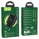 Зарядний пристрій Hoco N5 20W 3A USB-A+USB-C black PLS-00-00066697