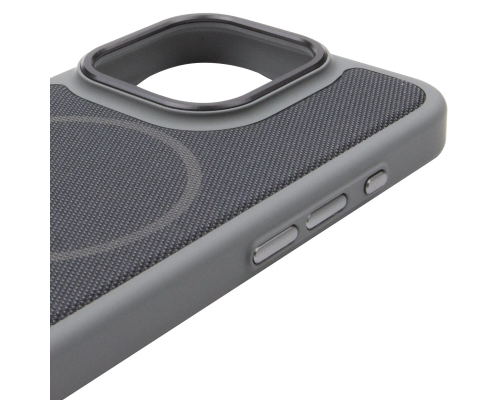 Чохол TechWoven Hybrid with Magnetic для iPhone 16 Pro gray black PLS-00-00165315