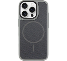 Чохол TechWoven Hybrid with Magnetic для iPhone 16 Pro gray black PLS-00-00165315