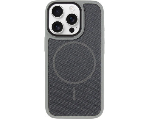 Чохол TechWoven Hybrid with Magnetic для iPhone 16 Pro gray black PLS-00-00165315