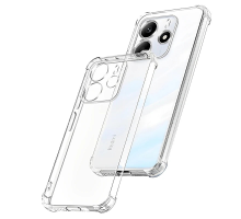 Чохол WXD Silicone 0.8 mm HQ Xiaomi Redmi Note 14 4G (European) clear PLS-00-00139133