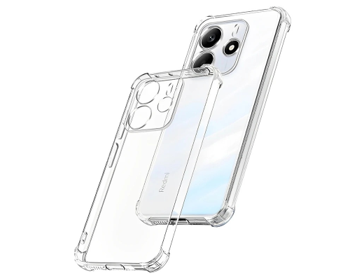 Чохол WXD Silicone 0.8 mm HQ Xiaomi Redmi Note 14 4G (European) clear PLS-00-00139133