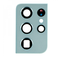 Скло камери Samsung G998 Galaxy S21 Ultra з рамкою phantom silver (Original) PLS-00-00061757