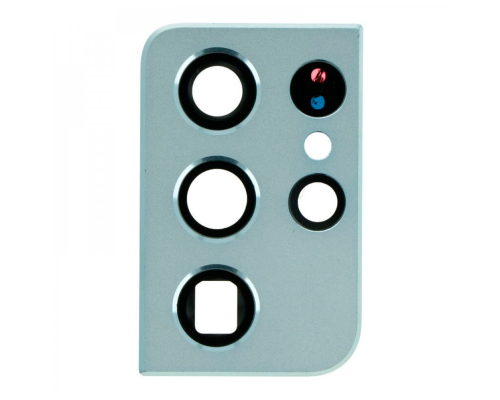 Скло камери Samsung G998 Galaxy S21 Ultra з рамкою phantom silver (Original) PLS-00-00061757