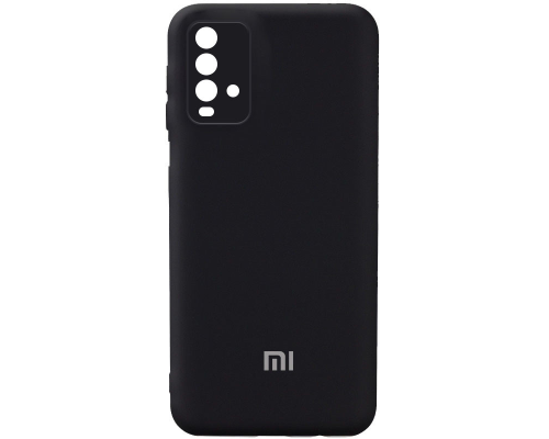 Чохол Silicone Cover Full Camera Xiaomi Redmi Note 9 4G black PLS-00-00093611