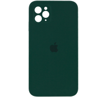 Чохол Silicone Case Квадратні Борти Full Camera iPhone 11 Pro dark green PLS-00-00097854