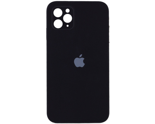 Чохол Silicone Case Квадратні Борти Full Camera iPhone 11 Pro Max black PLS-00-00097866