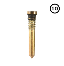 Набір гвинтів для iPhone X gold (зовнішні) 10шт PLS-00-00051160