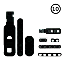 Набір захисних сіток для динаміка та мікрофона Apple iPhone XS Max (10 комплектів) PLS-00-00080403