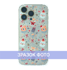 Чохол новорічний (різдвяний) WAVE Christmas Holiday iPhone 14 christmas animals PLS-00-00101325