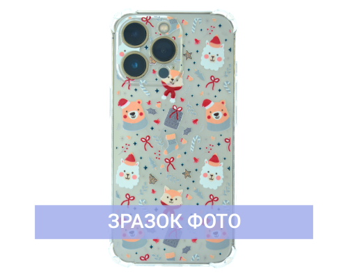 Чохол новорічний (різдвяний) WAVE Christmas Holiday iPhone 14 christmas animals PLS-00-00101325