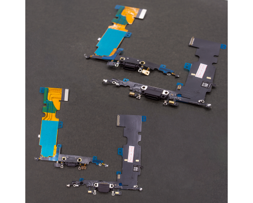 Шлейф iPhone 8 Plus з роз'ємом зарядки black PLS-00-00017877