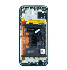 Дисплей Huawei P40 lite з сенсором та рамкою green (Original) PLS-00-00067003