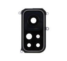 Скло камери Xiaomi Mi 10T Pro з рамкою black (Service) PLS-00-00080507