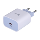 Зарядний пристрій Hoco C76A Plus 20W 3A 1USB-C з кабелем Lightning white PLS-00-00075109