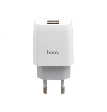 Зарядний пристрій Hoco C73A 12W 2.4A 2USB-A white PLS-00-00051039