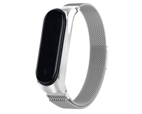 Ремінець Xiaomi Mi Band (3,4) Milanese Loop Design silver PLS-00-00073639