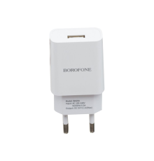 Зарядний пристрій Borofone BA20A 10.5W 2.1A 1USB-A white PLS-00-00054077