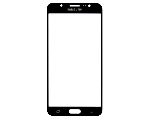 Скло дисплея Samsung J710 Galaxy J7 (2016) black (Original China) PLS-00-00012315