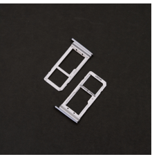 Тримач SIM-карти та карти пам'яті Samsung G930FD Galaxy S7 Duos black PLS-00-00018292