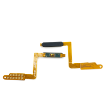 Шлейф Samsung A750F Galaxy A7 (2018) з кнопкою ввімкнення та сканером відбитків пальців black PLS-00-00026598