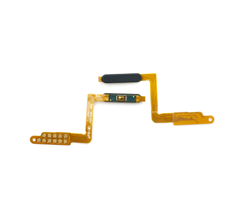 Шлейф Samsung A750F Galaxy A7 (2018) з кнопкою ввімкнення та сканером відбитків пальців black PLS-00-00026598