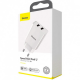 Зарядний пристрій Baseus Compact 10.5W 2A 2USB-A white PLS-00-00097461