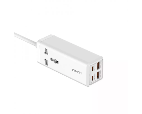 Зарядний пристрій LDNIO SC1418 65W 5A 2USB-A+2USB-C white PLS-00-00101490