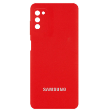 Чохол Silicone Cover Full Camera Samsung A037 Galaxy A03s red PLS-00-00093613
