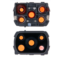 Скло камери Xiaomi Poco X3 NFC з рамкою black PLS-00-00080508