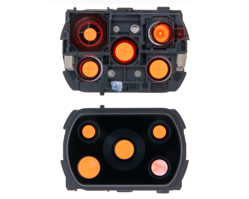 Скло камери Xiaomi Poco X3 NFC з рамкою black PLS-00-00080508