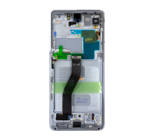 Дисплей Samsung G998 Galaxy S21 Ultra з сенсором та рамкою silver (Original) PLS-00-00057976