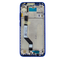 Дисплей Xiaomi Redmi Note 7 з сенсором та рамкою blue (Original) PLS-00-00058873