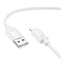 Кабель USB Hoco X122 Silicone Lightning 2.4A Білий ma38356_3668375