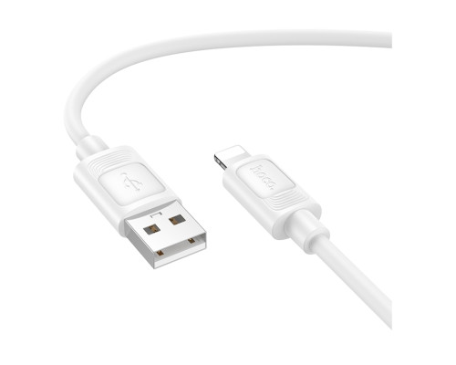 Кабель USB Hoco X122 Silicone Lightning 2.4A Білий ma38356_3668375
