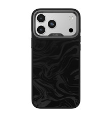 Чохол Kajsa Glamorous Collection Fluid Art with MagSafe для iPhone 17 Pro Black O-Ring ma96243_249641 2020000507666