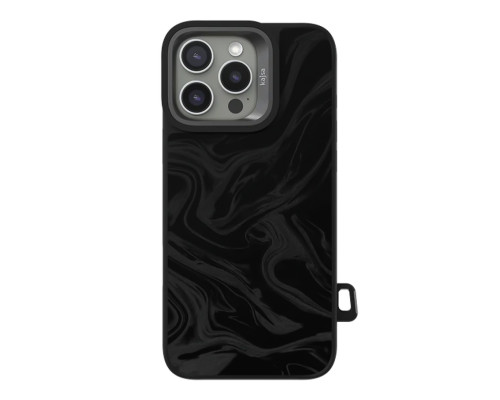 Чохол Kajsa Glamorous Collection Fluid Art with MagSafe для iPhone 16 Pro Max Black ma96246_249651 2020000507765
