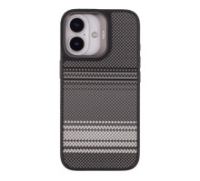Чохол Kajsa Resort Collection Gradient Stripe with MagSafe для iPhone 17 Black ma96251_249679 2020000507581